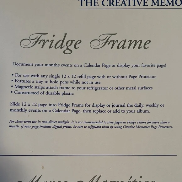 Creative Memories Magnetic Frame - Picture 5 of 5